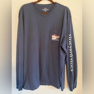 Vineyard vines merry christmas long sleeve tee
